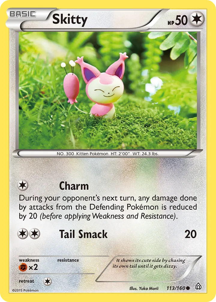 XY—Primal Clash 英語版 Skitty 113 カード表面