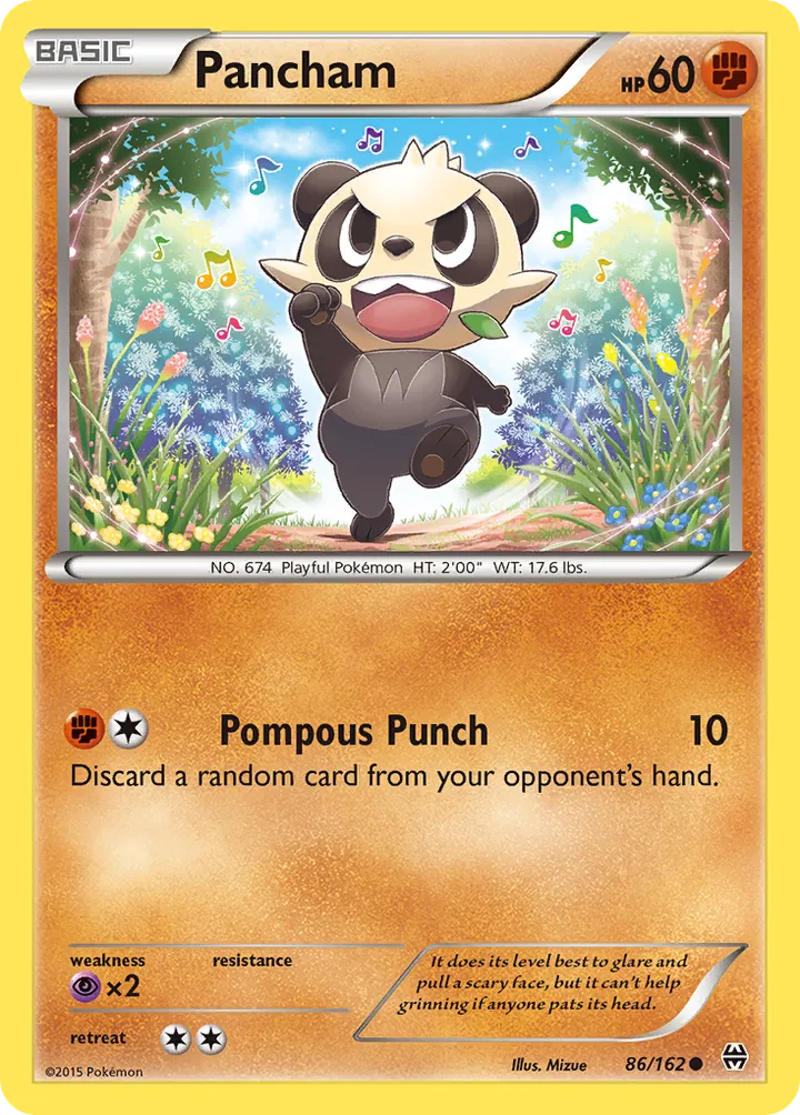 XY—BREAKthrough 英語版 Pancham 86 カード表面