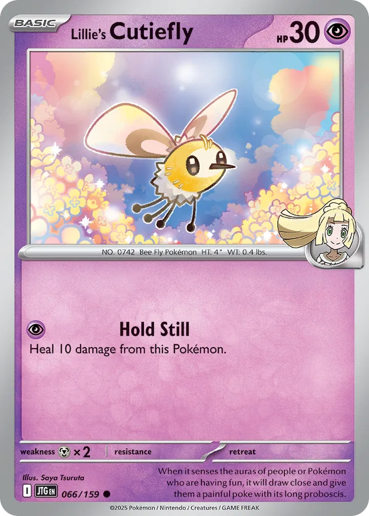 Scarlet & Violet—Journey Together 영어판 Lillie's Cutiefly 66 카드 앞면