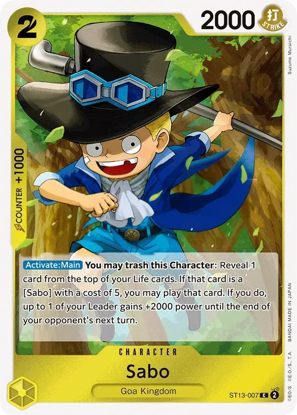 The Three Brothers 영어판 Sabo ST13-007 카드 앞면