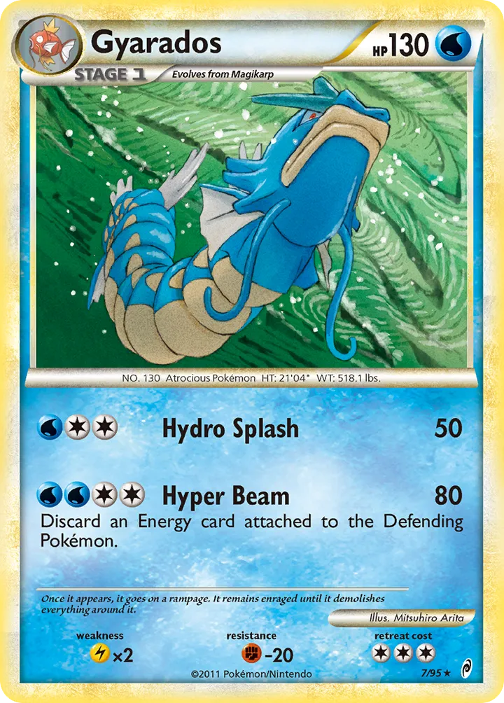 Pokémon TCG: Call of Legends 英語版 Gyarados 7 カード表面