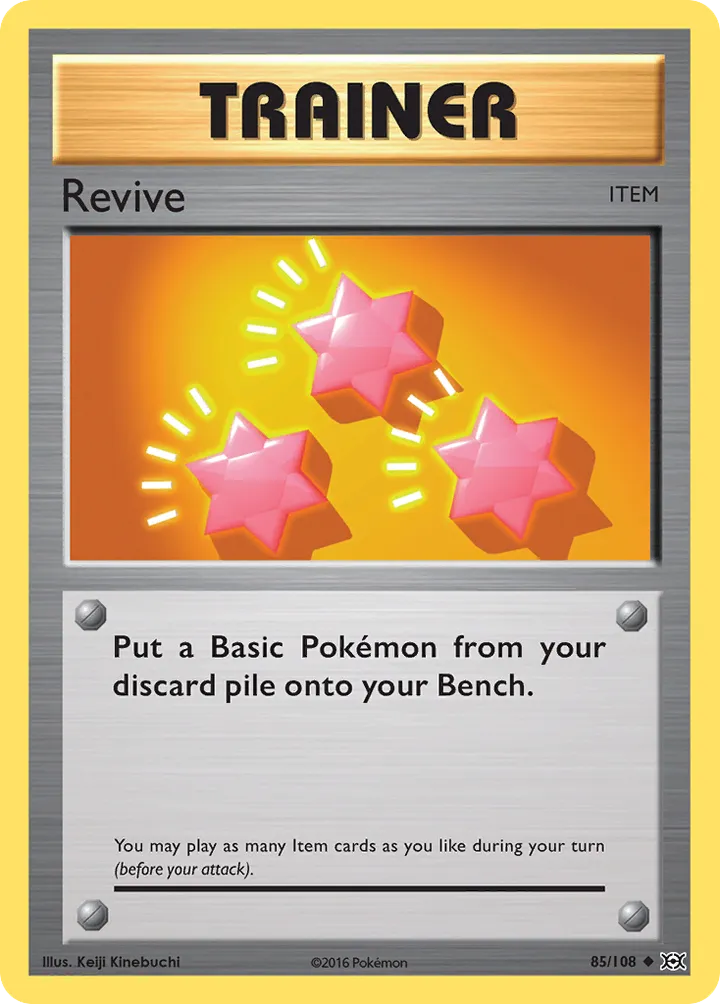 XY—Evolutions 영어판 Revive 85 카드 앞면