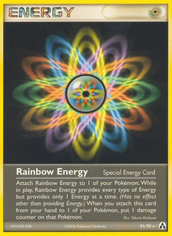EX Legend Maker 英語版 Rainbow Energy 81 カード表面