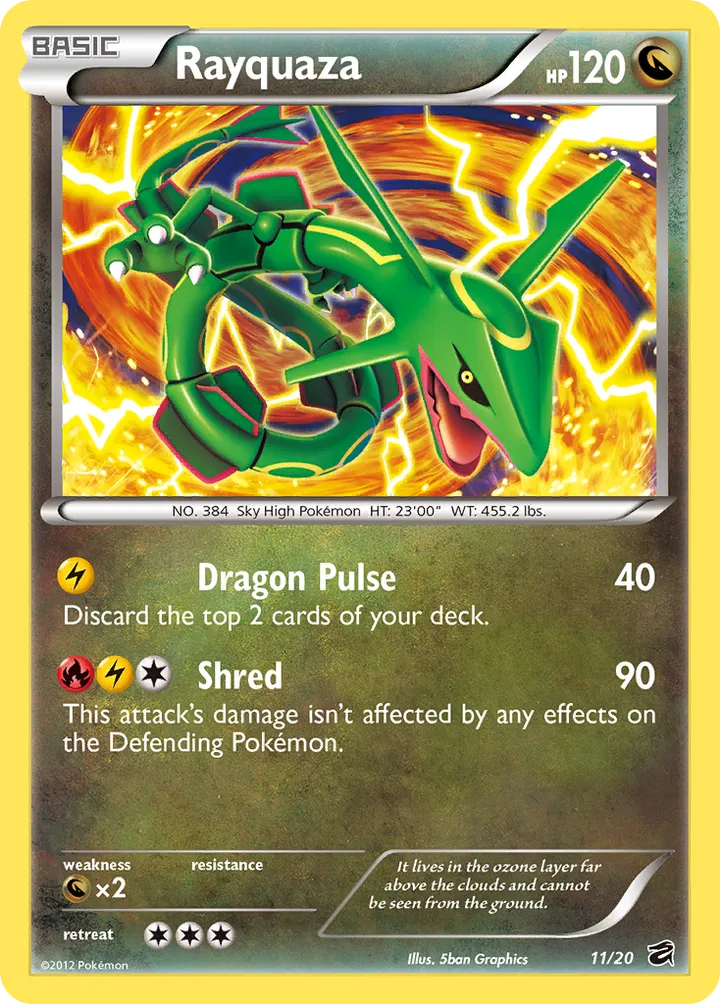 Dragon Vault 영어판 Rayquaza 11 카드 앞면