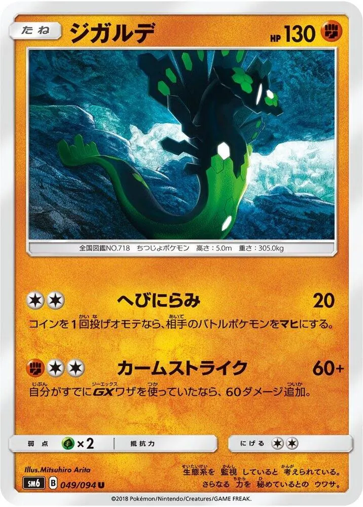 Front of Zygarde 49, 禁断の光 Japanese