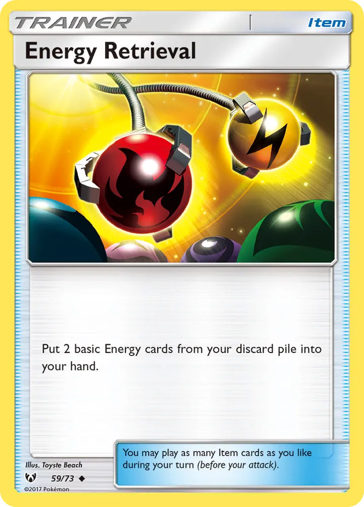 Shining Legends 英語版 Energy Retrieval 59 カード表面