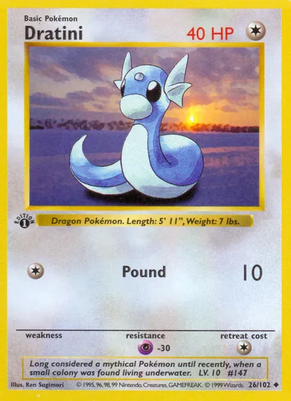 Base Set 英語版 Dratini 26 カード表面