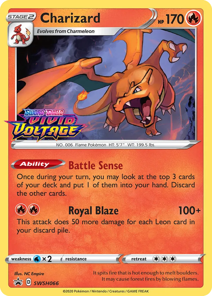 SWSH Black Star Promos 英語版 Charizard SWSH066 カード表面