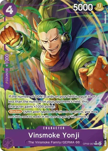 Vinsmoke Yonji OP06-067 · Parallel 4 $5.33