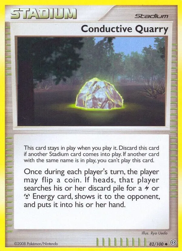 Diamond & Pearl—Stormfront 英語版 Conductive Quarry 82 カード表面