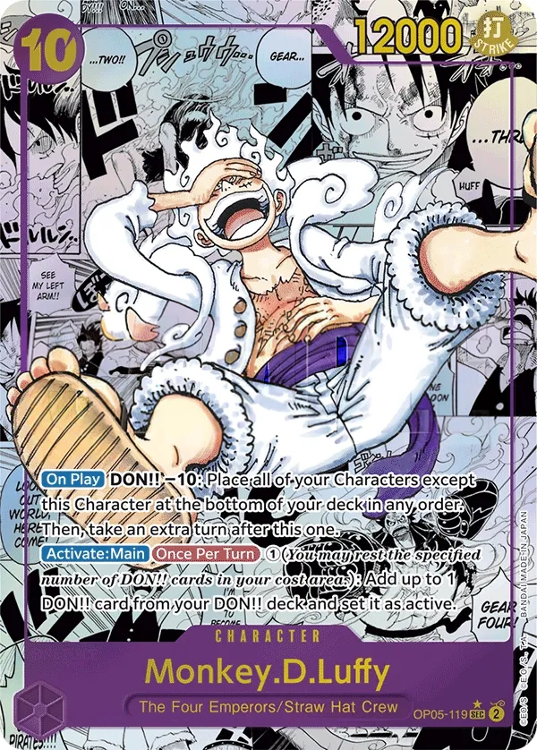 Awakening of the New Era 英語版 Monkey.D.Luffy OP05-119 · 再録 2 カード表面