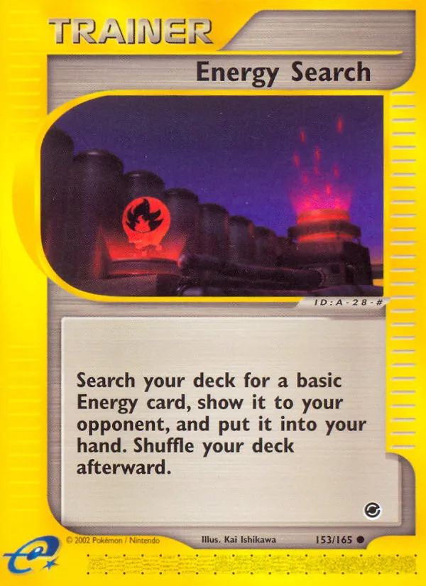Expedition Base Set 英語版 Energy Search 153 カード表面