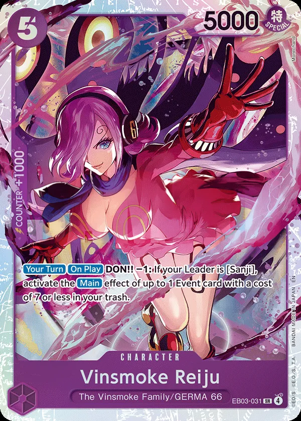 One Piece Heroines Edition 英語版 Vinsmoke Reiju EB03-031 カード表面