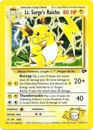 Lt. Surge's Raichu 11 $81.95