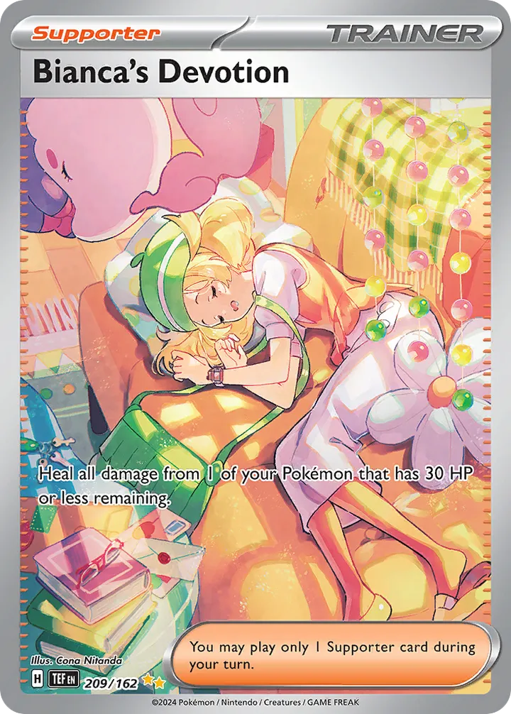 Scarlet & Violet—Temporal Forces 英語版 Bianca's Devotion 209 カード表面