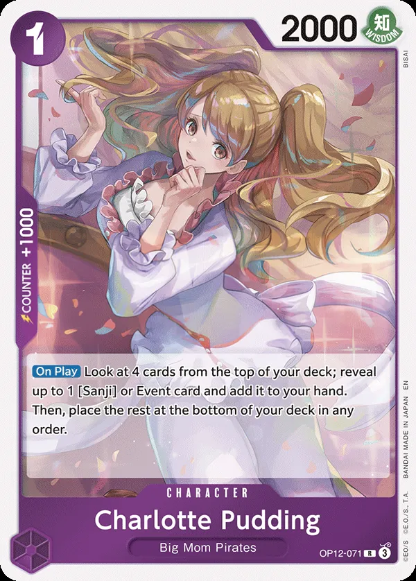 Legacy of the Master 英語版 Charlotte Pudding OP12-071 カード表面