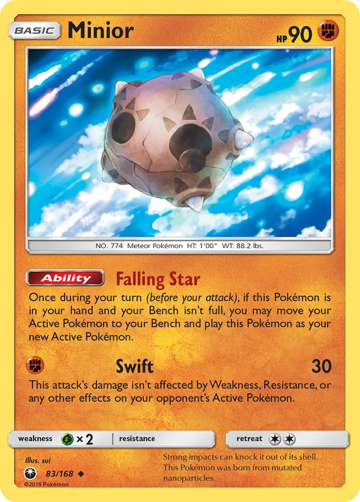 Sun & Moon—Celestial Storm 영어판 Minior 83 카드 앞면
