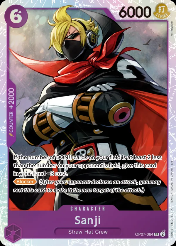 500 Years in the Future 영어판 Sanji OP07-064 · 재록 카드 앞면