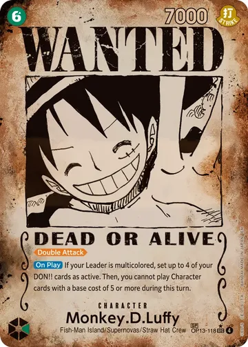 Monkey.D.Luffy OP13-118 · Parallel 4 $9,741.41