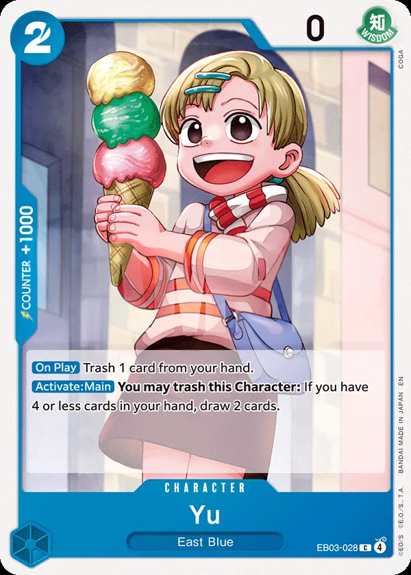 One Piece Heroines Edition 영어판 Yu EB03-028 카드 앞면