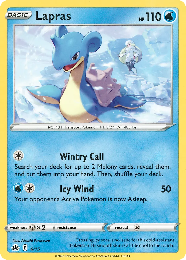 McDonald's Collection 2022 영어판 Lapras 6 카드 앞면