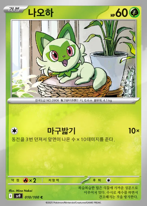 Front of 나오하 10, 배틀파트너즈 Korean