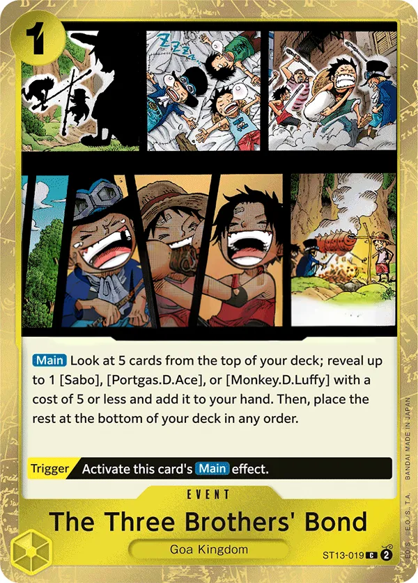 The Three Brothers 英語版 The Three Brothers' Bond ST13-019 カード表面