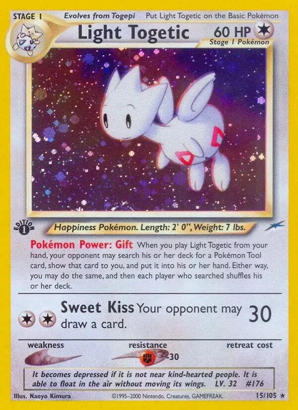 Neo Destiny 영어판 Light Togetic 15 카드 앞면
