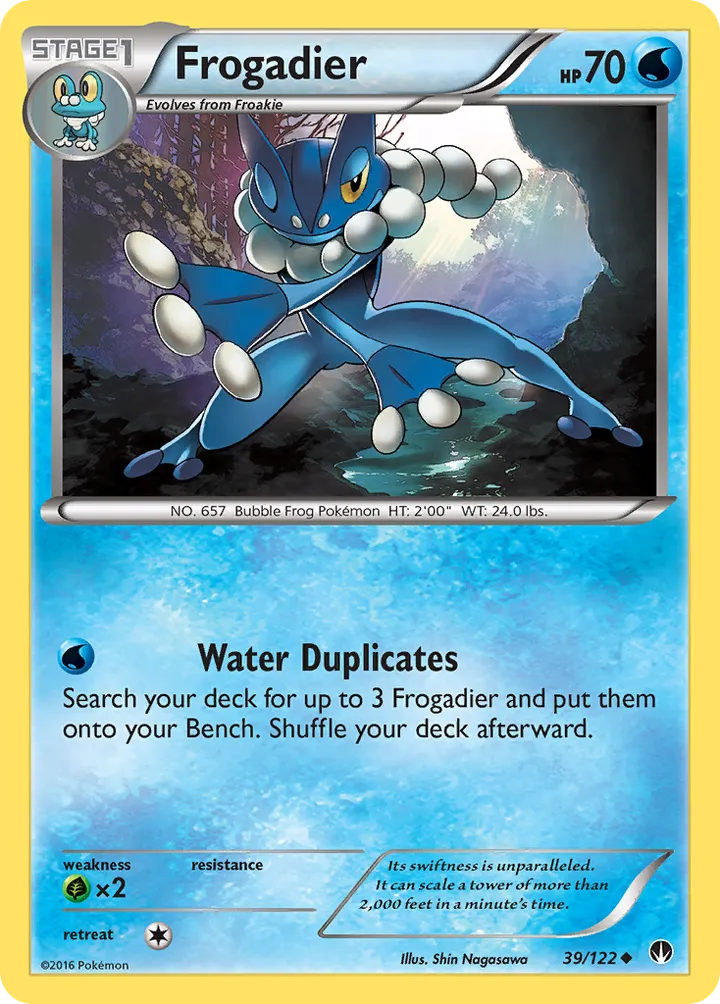 XY—BREAKpoint 영어판 Frogadier 39 카드 앞면