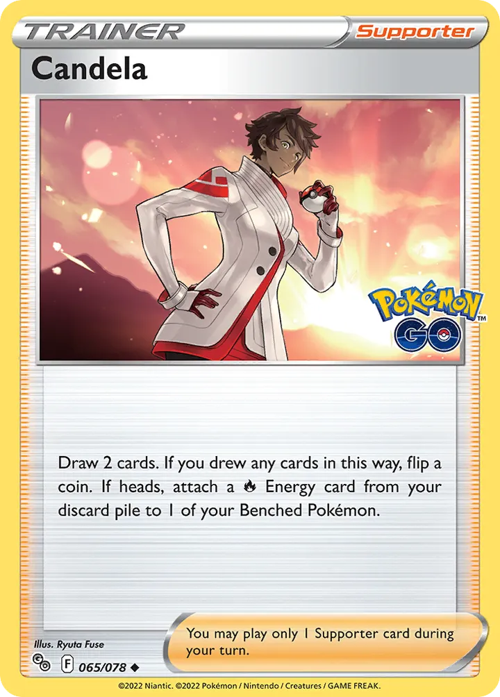 Pokémon TCG: Pokémon GO 영어판 Candela 65 카드 앞면