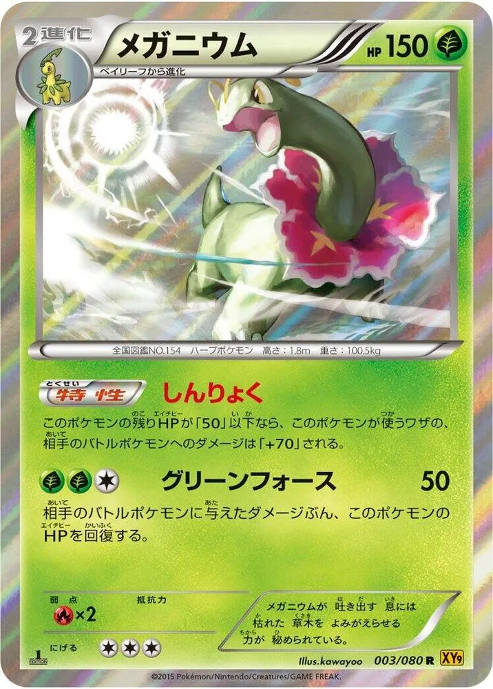 Front of Meganium 3, 破天の怒り Japanese