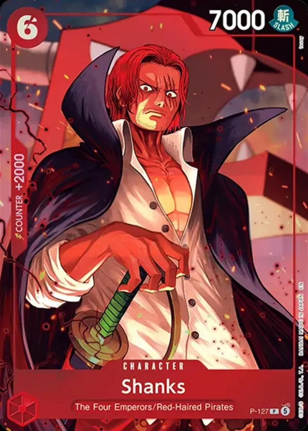 Promotion Cards 英語版 Shanks P-127 カード表面