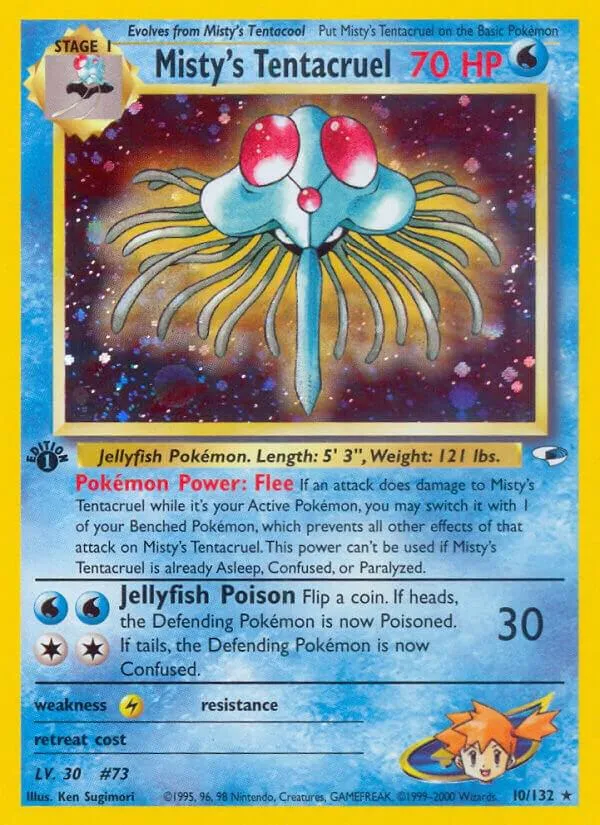 Gym Heroes 英語版 Misty's Tentacruel 10 カード表面