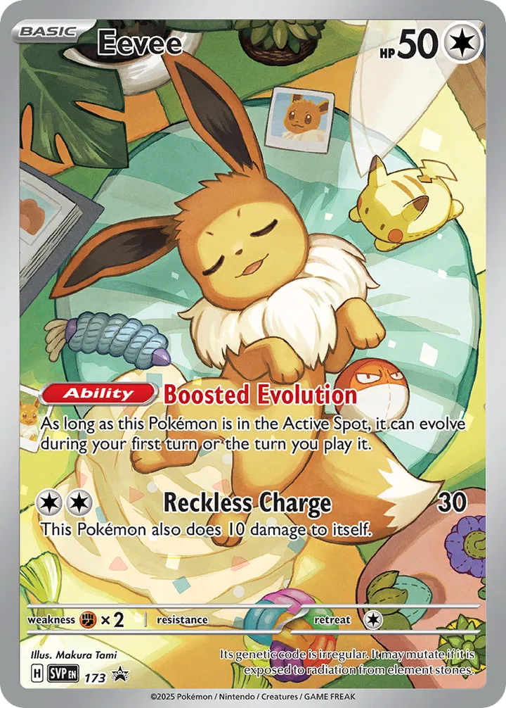 SVP Black Star Promos 영어판 Eevee 173 카드 앞면