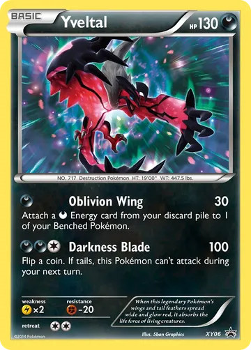 Yveltal XY06 $28.56