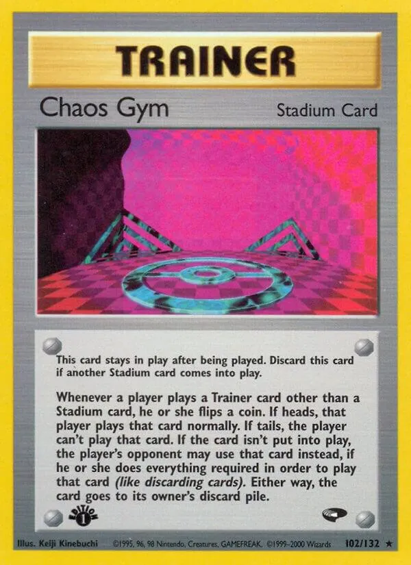 Gym Challenge 영어판 Chaos Gym 102 카드 앞면