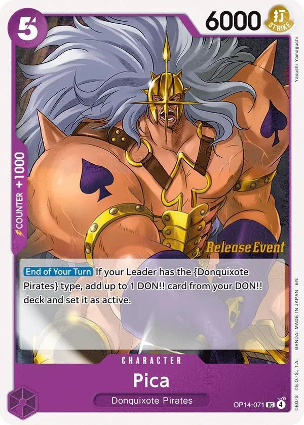Front of Pica OP14-071 · Pre-Release, The Azure Sea's Seven English