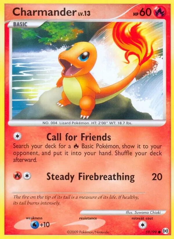 Platinum—Arceus 英語版 Charmander 59 カード表面