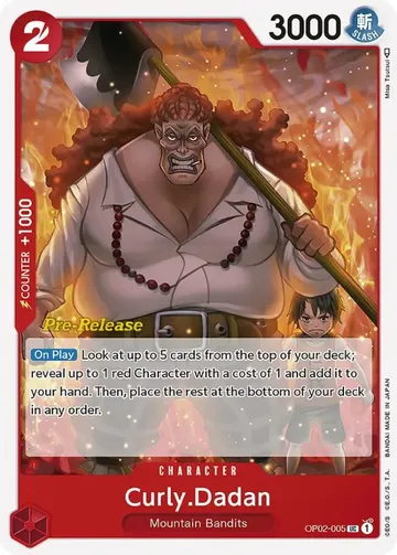 Curly.Dadan OP02-005 · Pre-Release $1.57