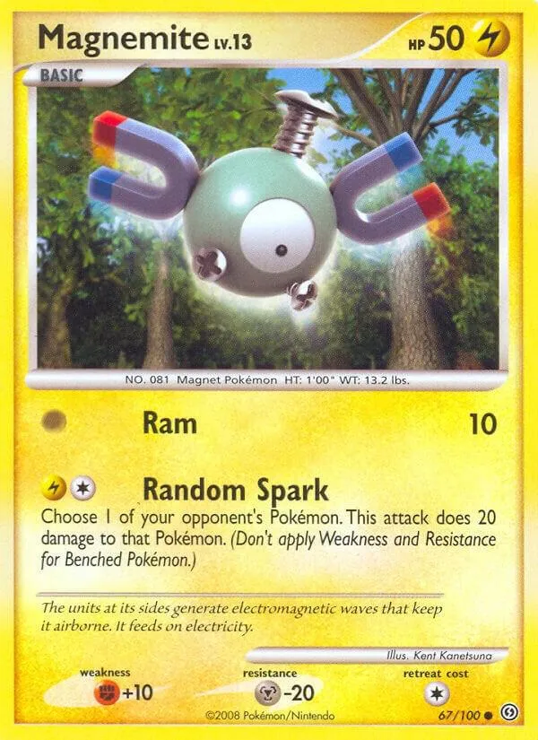 Diamond & Pearl—Stormfront 영어판 Magnemite 67 카드 앞면