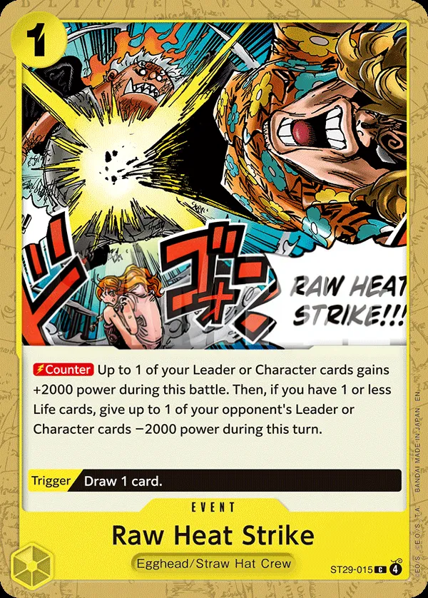 Egghead 英語版 Raw Heat Strike ST29-015 カード表面