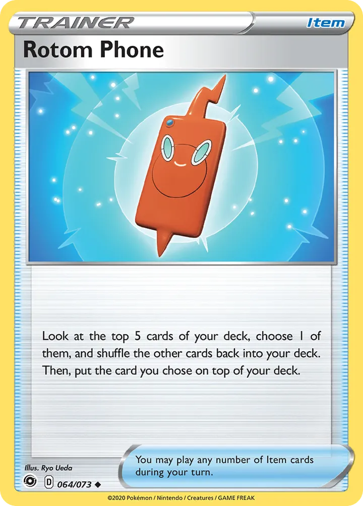 Champion's Path 英語版 Rotom Phone 64 カード表面