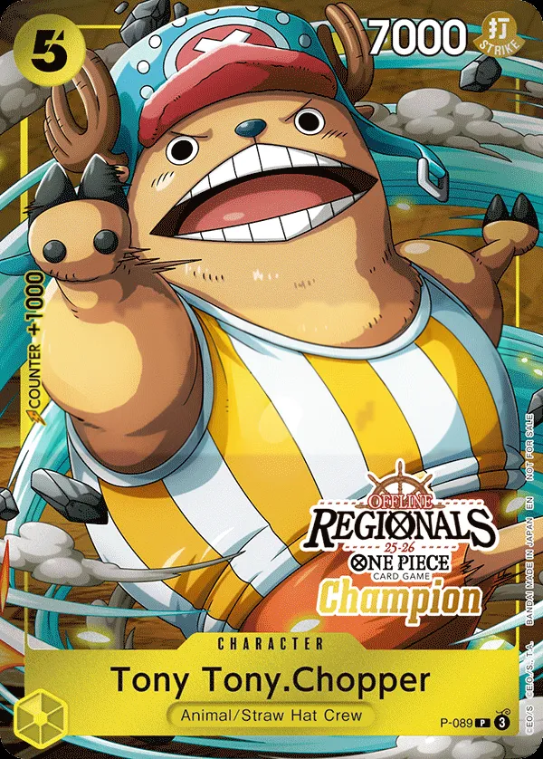Promotion Cards 英語版 Tony Tony.Chopper P-089 · パラレル 2 カード表面