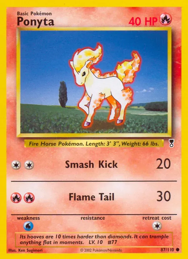 Legendary Collection 英語版 Ponyta 87 カード表面