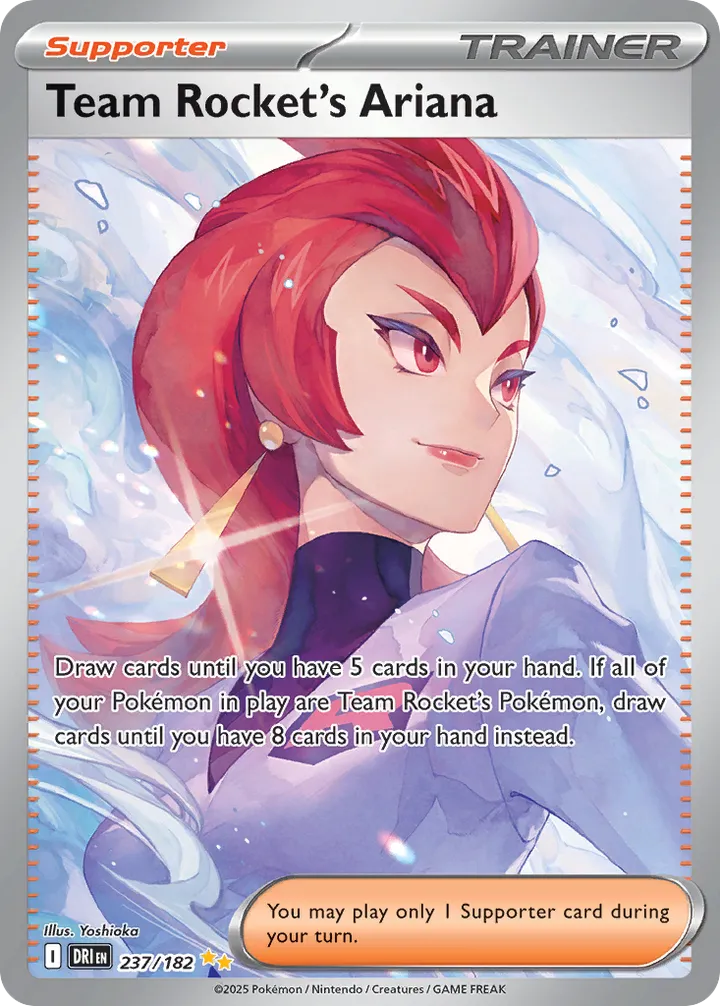 Scarlet & Violet—Destined Rivals 英語版 Team Rocket's Ariana 237 カード表面