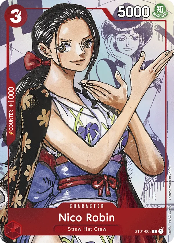 Front of Nico Robin ST01-008 · Parallel, Straw Hat Crew English
