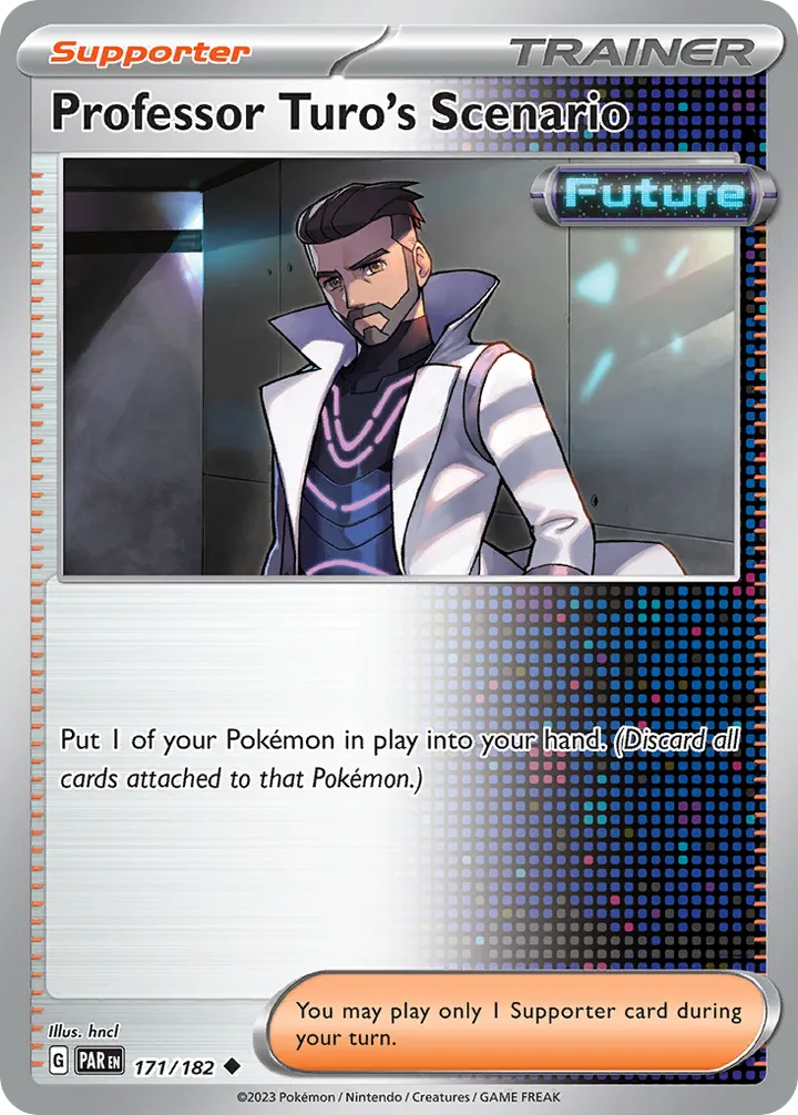 Scarlet & Violet—Paradox Rift 英語版 Professor Turo's Scenario 171 カード表面