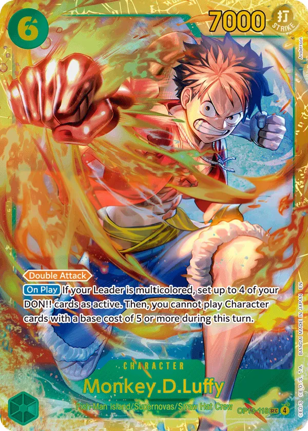 Carrying on His Will 영어판 Monkey.D.Luffy OP13-118 카드 앞면