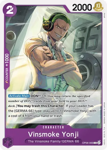 Vinsmoke Yonji OP06-066 · Reprint $0.06