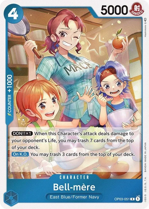 Pillars of Strength 영어판 Bell-mère OP03-051 카드 앞면